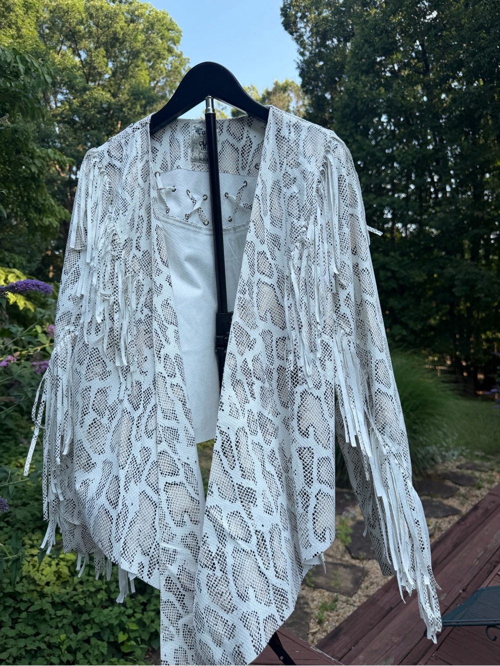 Vocal Women's Western Cropped Fringe Jacket - Size L